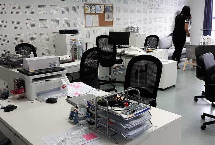 Student work area at University of Split.