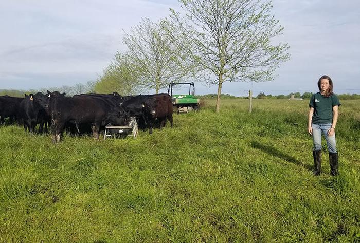 Joy Beam on her family farm.