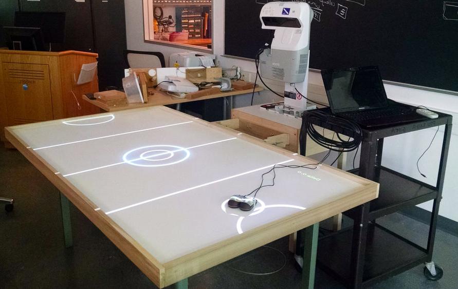 Michael Bianco virtual air hockey table