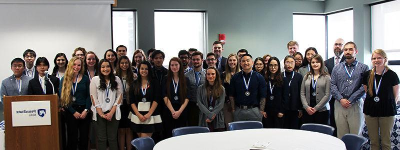 Fifty-six Penn State Berks students received recognition at the University Scholastic Awards Ceremony Fifty-six Penn State Berks students received recognition at the University Scholastic Awards Ceremony