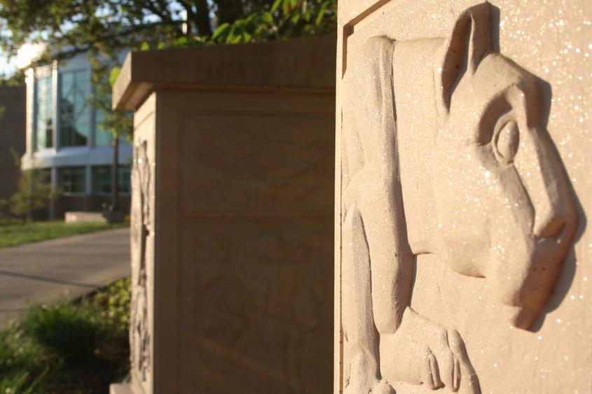 Pillar in back of HUB