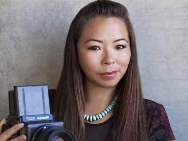 Matika Wilbur with her camera